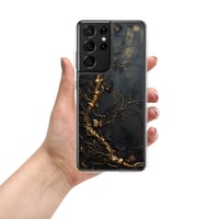 Image 18 of Gold and Black Tattered Texture Gnarled Roots Goth Inspired Clear Case for Samsung®