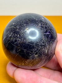 Image 5 of Charoite Aegirine & Pyrite Sphere I Siberia Russia #2846