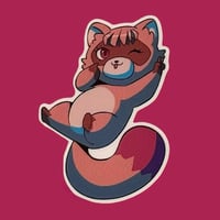 Image 1 of Kawaii Shikigami Raph-Chan Vinyl Sticker - 2 Inch