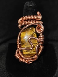 Adjustable Tiger Eye Ring #4, Madagascar 