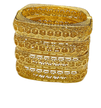 Image 2 of Elegant Charm Buckle Bangle Set