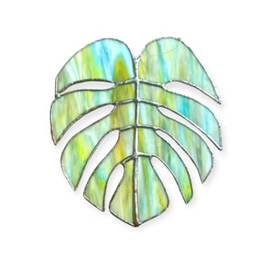 Image of Emerald Golden Monstera Leaf