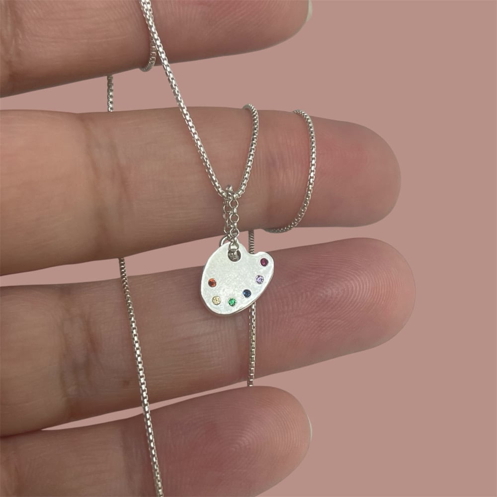 Image of Tiny palette necklace