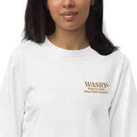 Image 3 of WASBY® Organic Christian Sweatshirt | Faithwear Streetwear | Walk In Faith, Shine With Purpose
