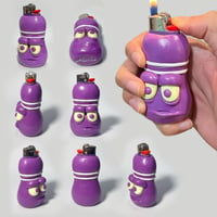 Image 2 of Purple Bowling Pin 1 Of 1 Clay Lighter Case