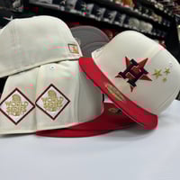 Image 3 of New Era 59Fifty Chrome Scarlet Stars WS17