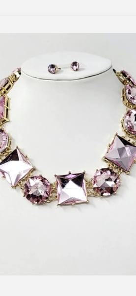 Image of Candace (pink) Jewelry set