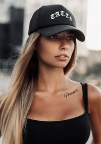 Image 2 of 25% off!!! BLACK & WHITE NEW ERA TATTD CAP!!! 🖤🤍