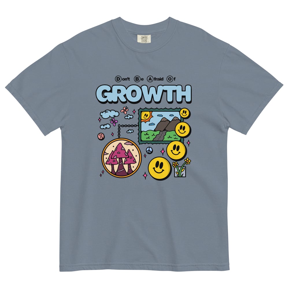 Image of "Growth" Unisex garment-dyed heavyweight t-shirt
