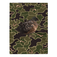Beanie Meeps Camo Wurm 30 x 40 Throw Blanket