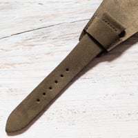 Image 3 of Hunter Green Suede Bund Strap