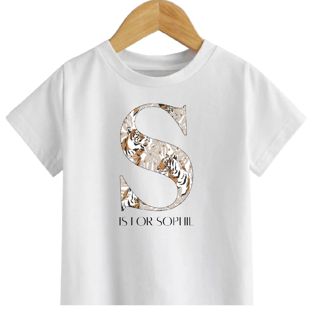 T-SHIRT: Animal Letter