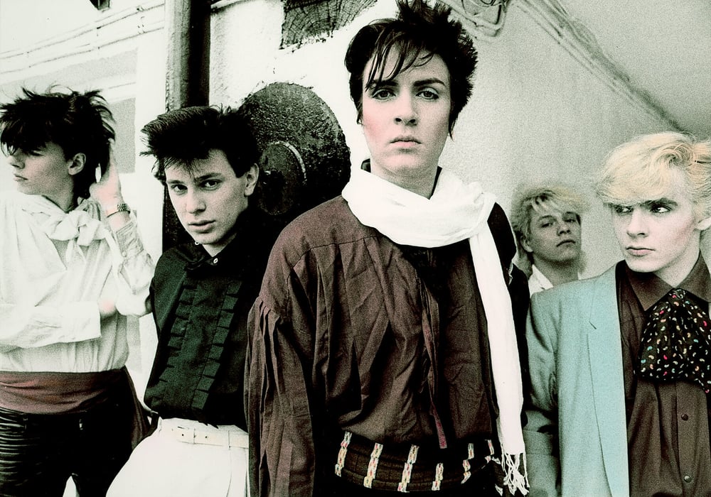 Image of Sale! Duran Duran outside studio during recording of Planet Earth  copy