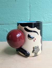 Image 2 of  ☆ pastel goth clown mug (red nose)  ☆ 