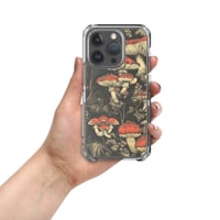 Image 15 of Dark Cottagecore Goth Inspired Vibrant Mushroom Clear Case for iPhone®