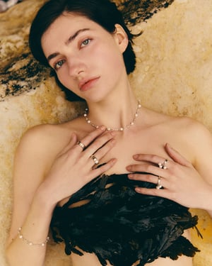 Image of LOWOOL - Tree Pearls Silver Ring