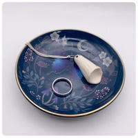 Image 3 of Midnight Moth Ceramic Trinket Tray