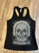 Image of Wednesday Addams Poe Skull Tank Top