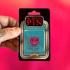 Crying heart- Acrylic pin