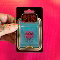 Image 1 of Crying heart- Acrylic pin
