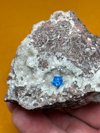 Image 7 of Large Cavansite On Matrix Specimen | India #2841