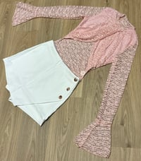 Image 1 of White wrap skort 