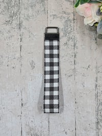 Image 1 of Gingham Wristlet Keychain