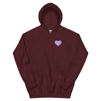 Image 1 of HOT GIRLS HAVE HEART HOODIE - PURPLE