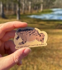 Toads Can't Do Taxes Sticker