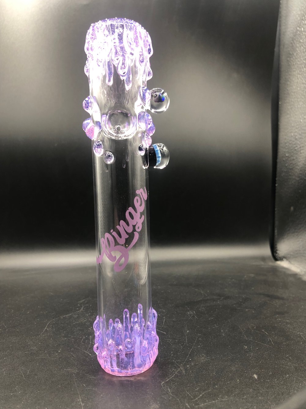 Image of 7 1/2”Pink Slyme Steam Roller 