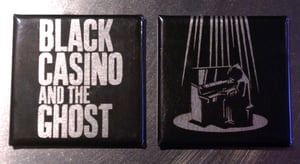 Image of Black Casino and the Ghost Fridge Magnet Set of 2
