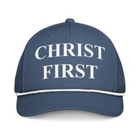 Image 2 of "Christ First" Classic Rope Cap