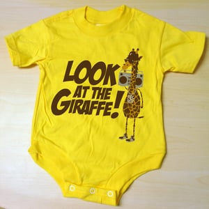 Image of "Look at the Giraffe" onesie (yellow)
