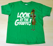 Image of "Look at the Giraffe" kids tee (green)