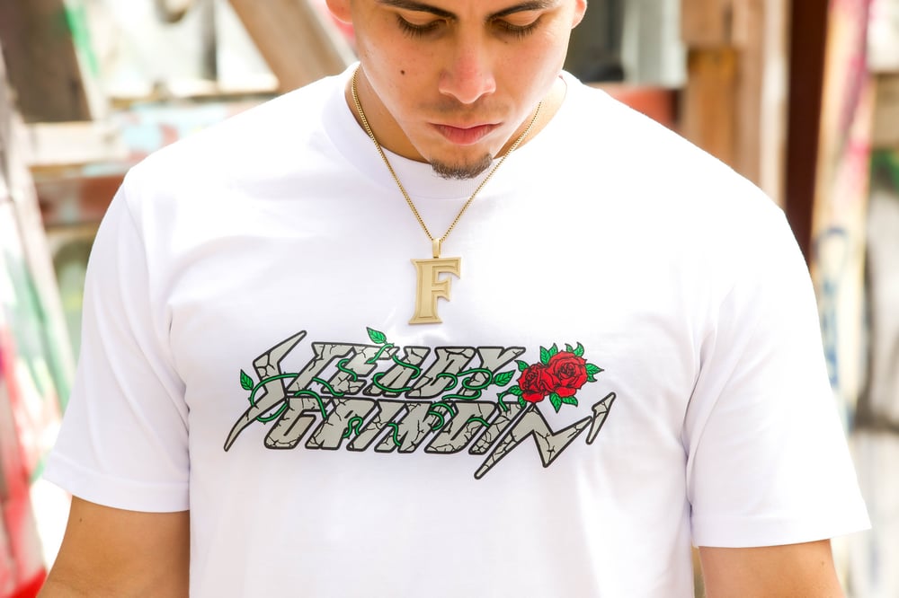 White “Rose that Grew from Concrete” Tee 