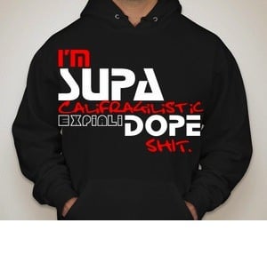 Image of Black Supa Dope Hoodies