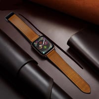 Image 9 of Apple Watch Leather Band w/Magnetic Buckle