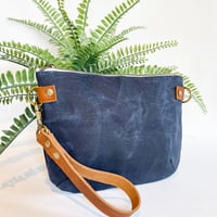 Image 1 of The Convertible in Navy Waxed Canvas