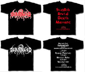 Image of DERANGED -death to posers/WHITE LOGO T-SHIRTS