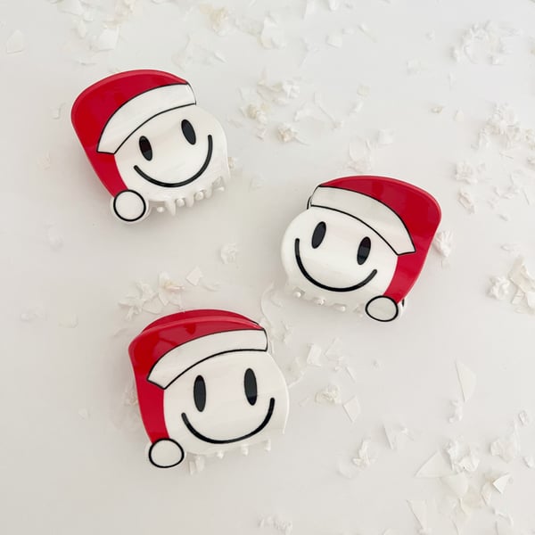 Image of Smiley Santa Claw Clip