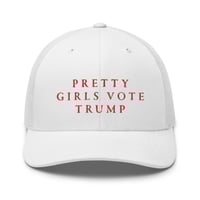 Image 1 of Pretty Girls Vote Trump - Trucker Cap from PatriotsCo.com