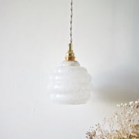 Image 1 of Baladeuse en verre de Clichy blanc -