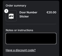 Image 3 of Door Number Sticker