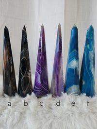 Image 3 of 7.5" Sardonyx Agate Crystal Towers | Red | Purple | Blue - 6 Styles
