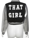 That girl varsity jacket 