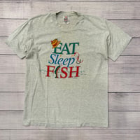 Vintage Eat Sleep Fish FOTL Tee - L