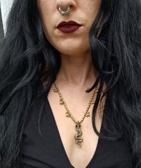 Image 4 of Brass Serpent Necklace 