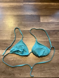 blue bikini top
