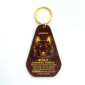 Wolf Track Keychain