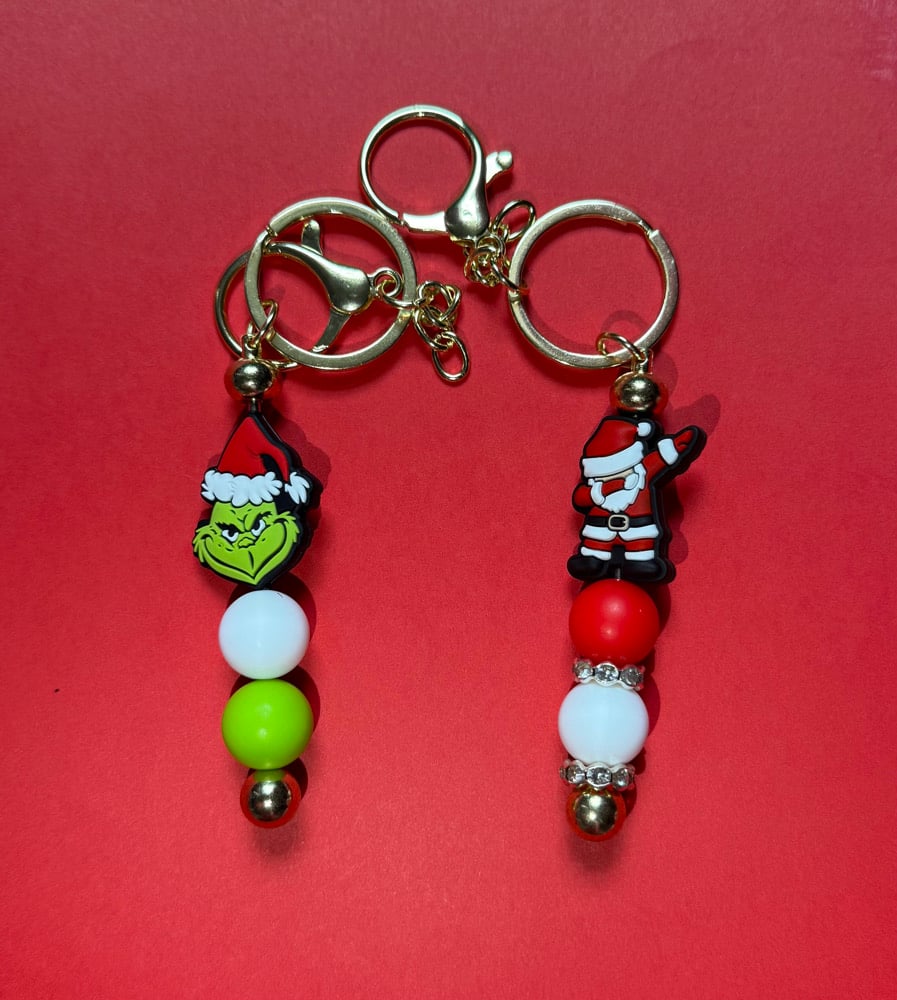 Image of Holiday Silicone Themed Keychains 
